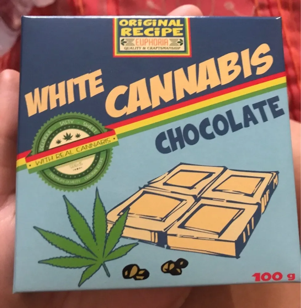 White cannabis chocolate