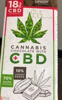 Cannabis chocolate with cbd