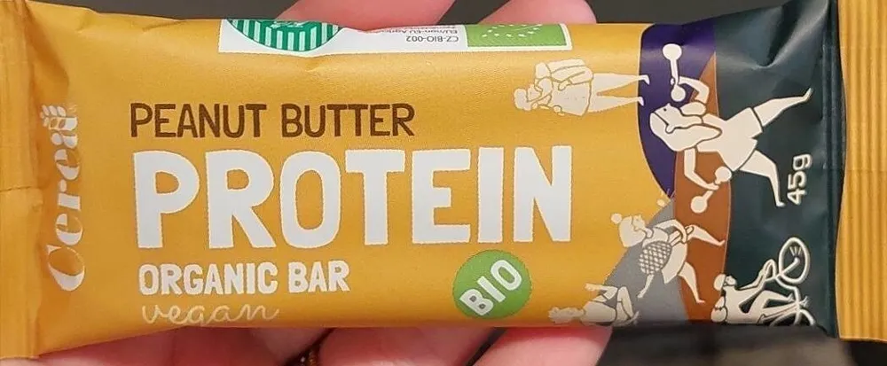 Peanut butter protein organic bar vegan