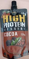 High protein cocoa dessert