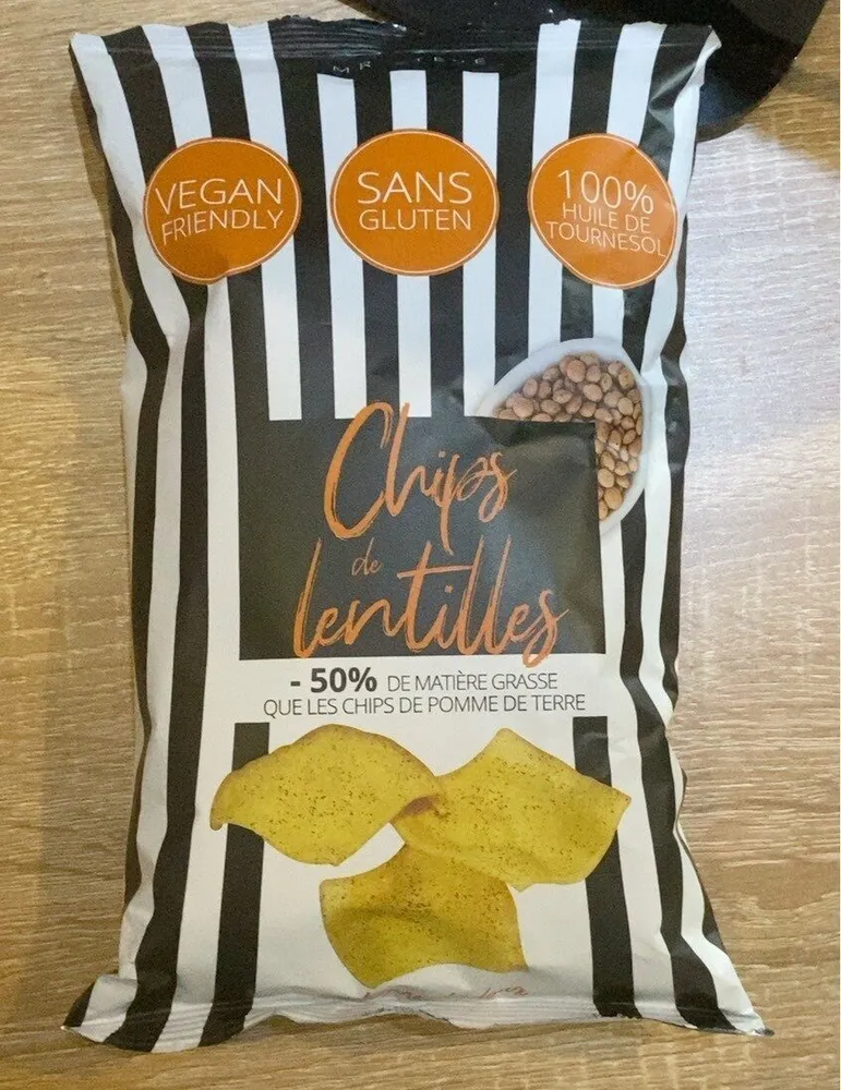 Chips de lentilles au piment doux
