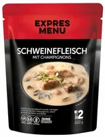 Schweinefleisch mit Champignons