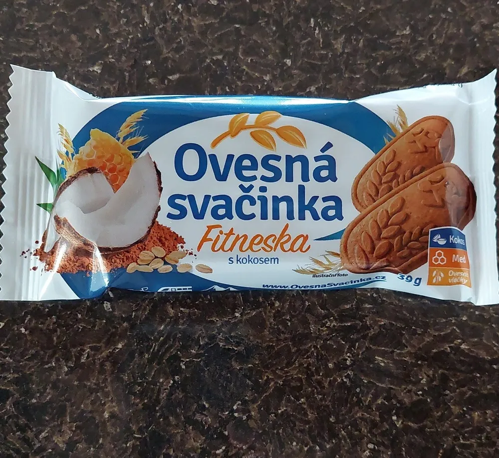 Ovesná svačinka fitneska s kokosem