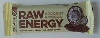 Raw energy barrita de coco y cacao sin gluten