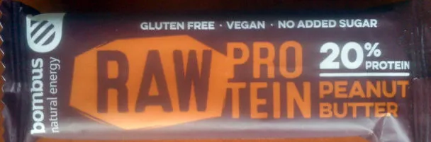 Raw protein barrita de manteca de cacahuete sin