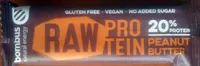 Raw protein barrita de manteca de cacahuete sin