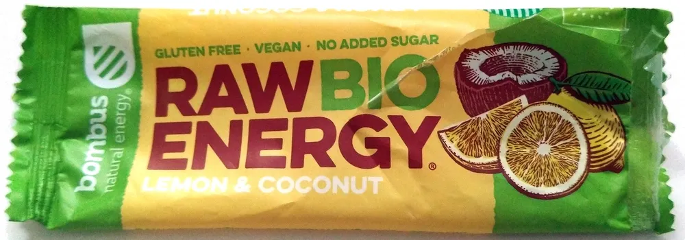 Raw bio energy lemon and coconut