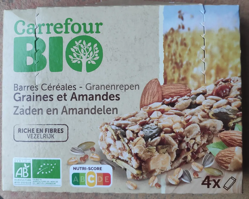 Barres céréales - Graines et amandes