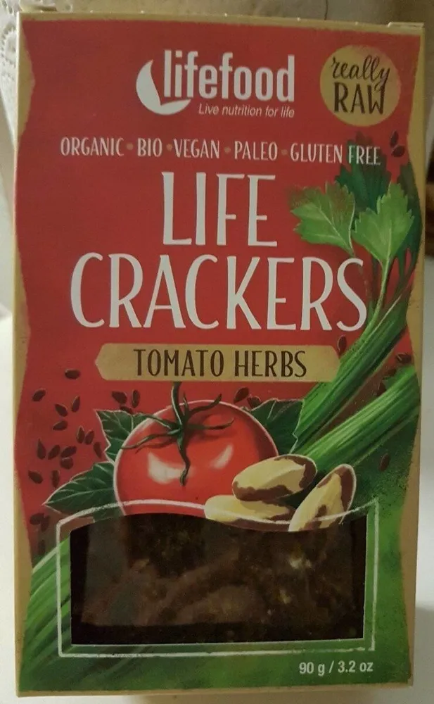 Life crackers tomato herbs