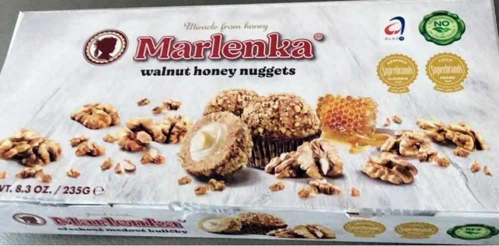 Ořechové medové kuličky