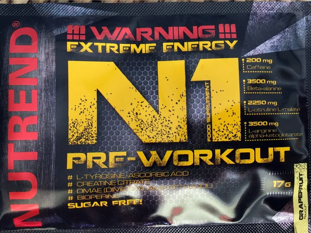 N1 Pre-workout grapefruit