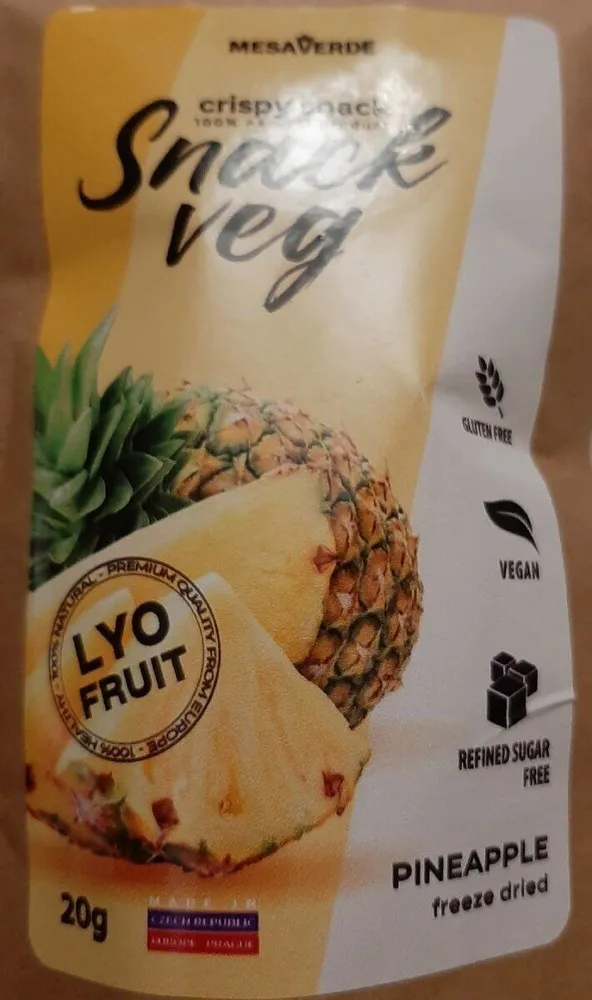 SNACK VEG PINEAPPLE