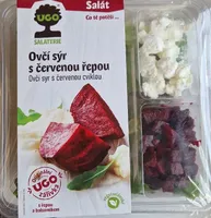 Salát ovčí sýr s červenou řepou