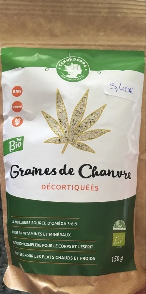 Graines de chanvre décortiquées