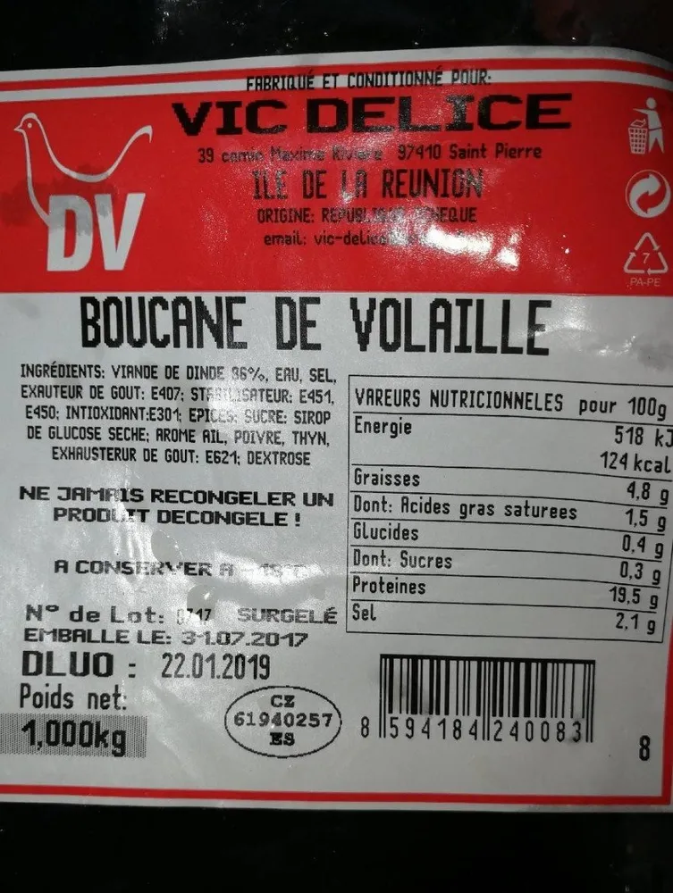 Boucané de volaille