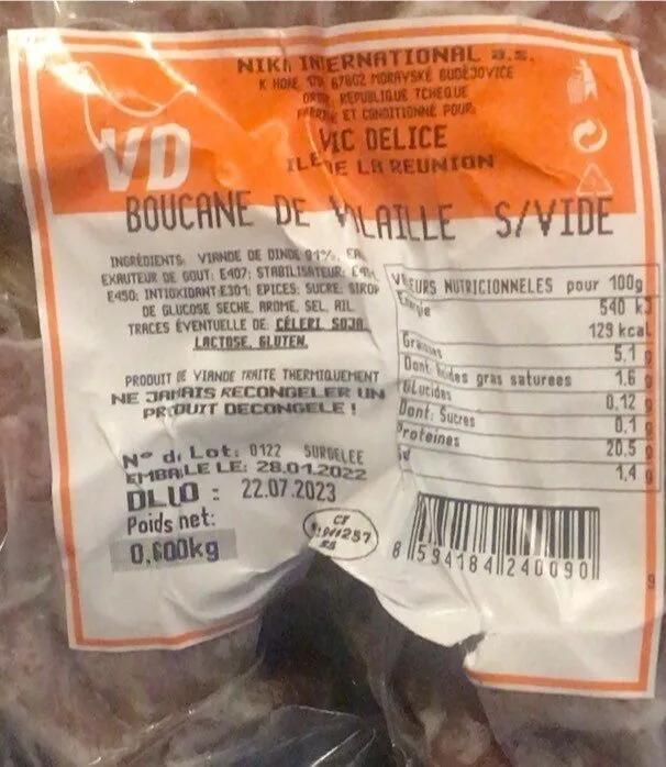 Boucane de volaille sous vide