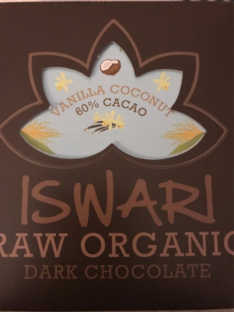 ISWARI raw organic dark chocolate