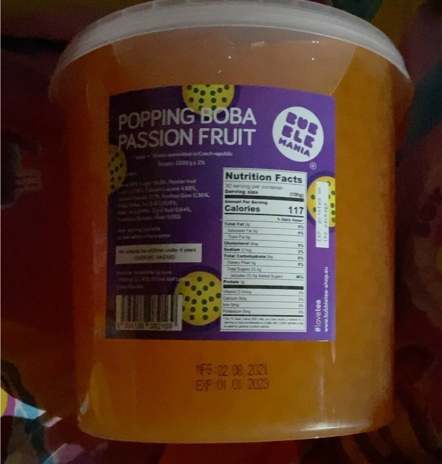 Popping boba passion fruit