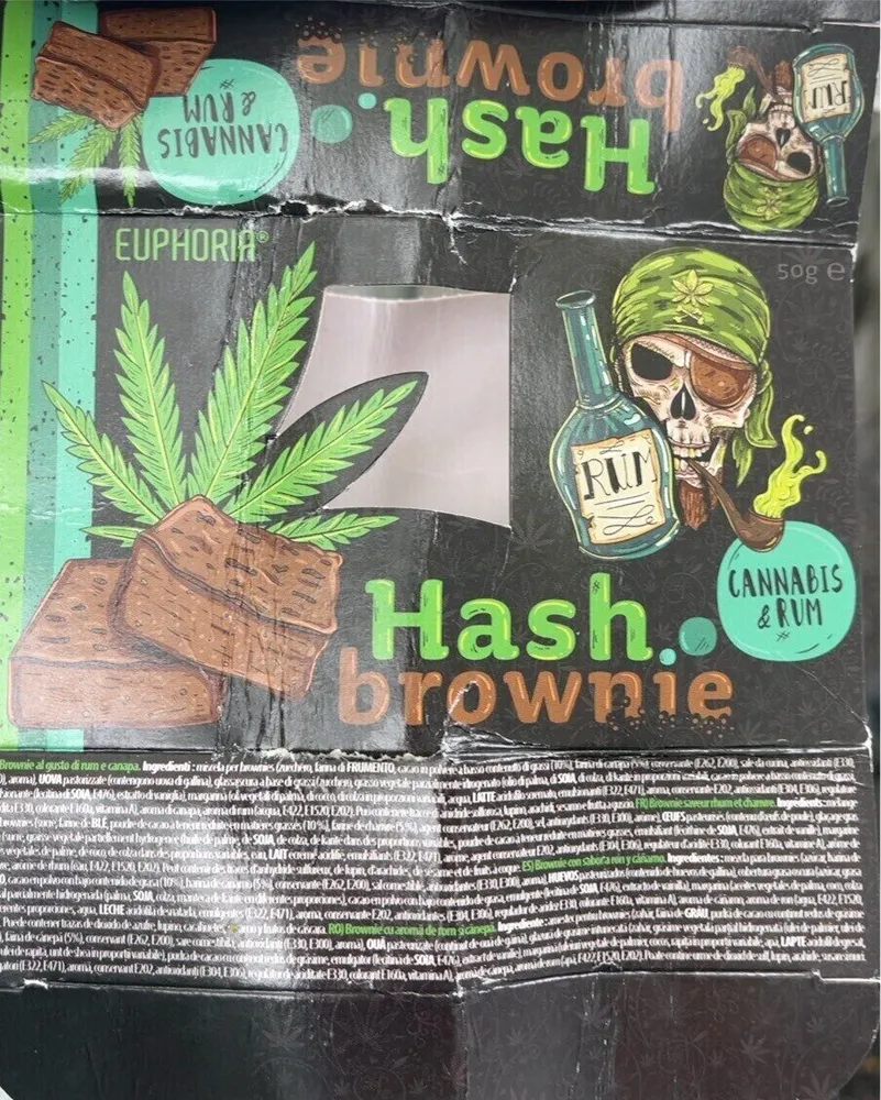 Hash brownie Cannabis & Rum