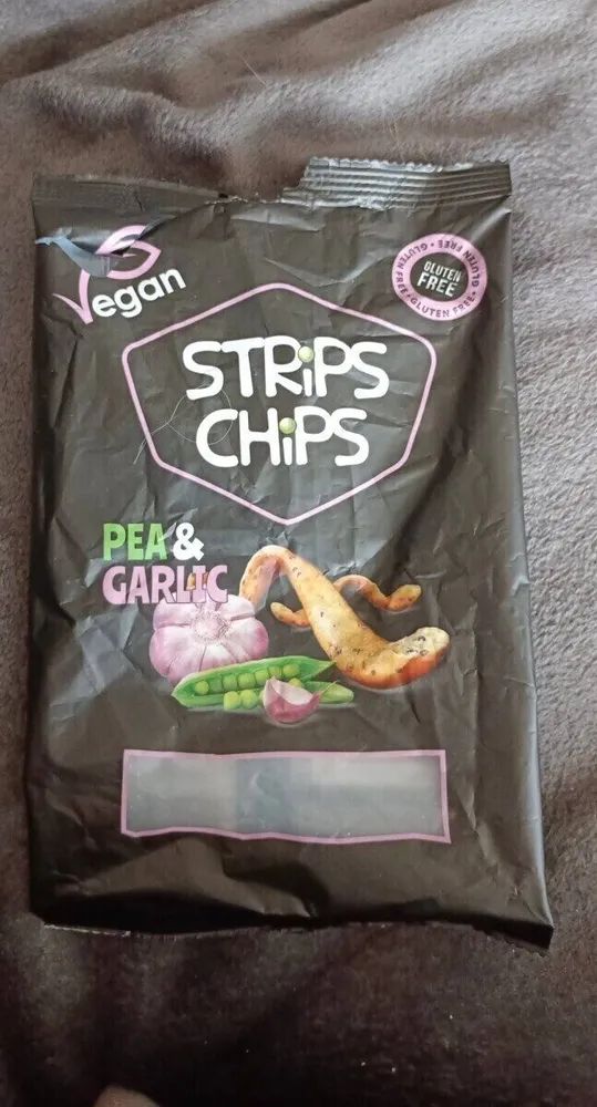 Pea & Garlic Strips Chips