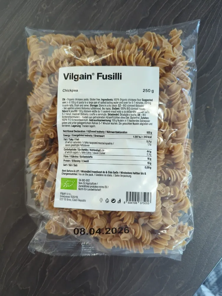 Chickpea Fusilli