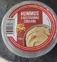 Hummus s restovanou cibulkou