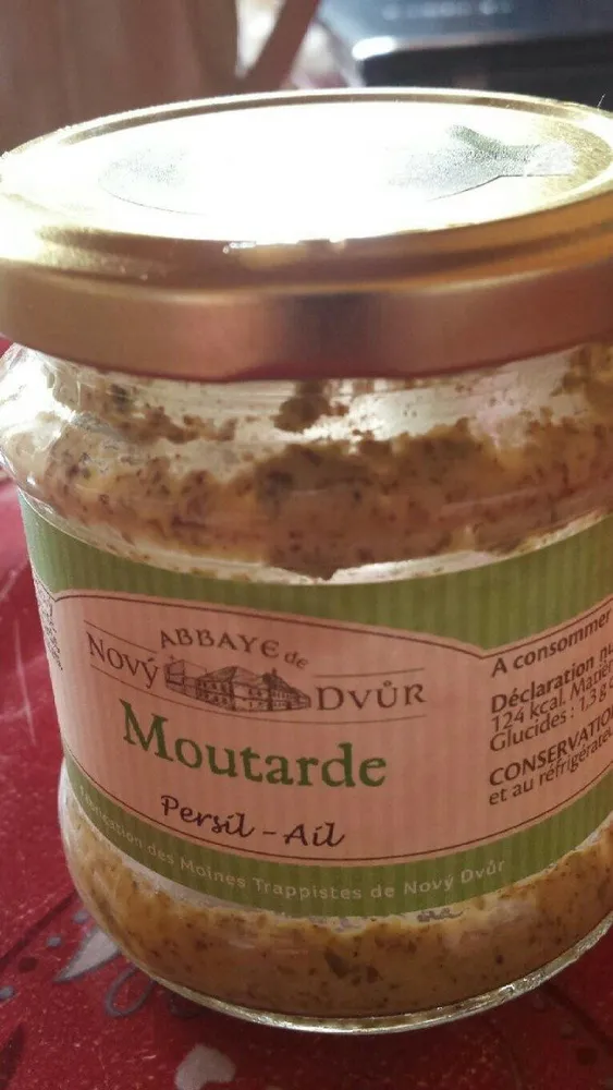 Moutarde parfumée au persil et à l'ail, 195 g