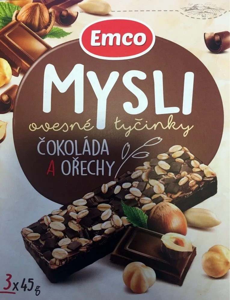 Mysli ovesné tyčinky