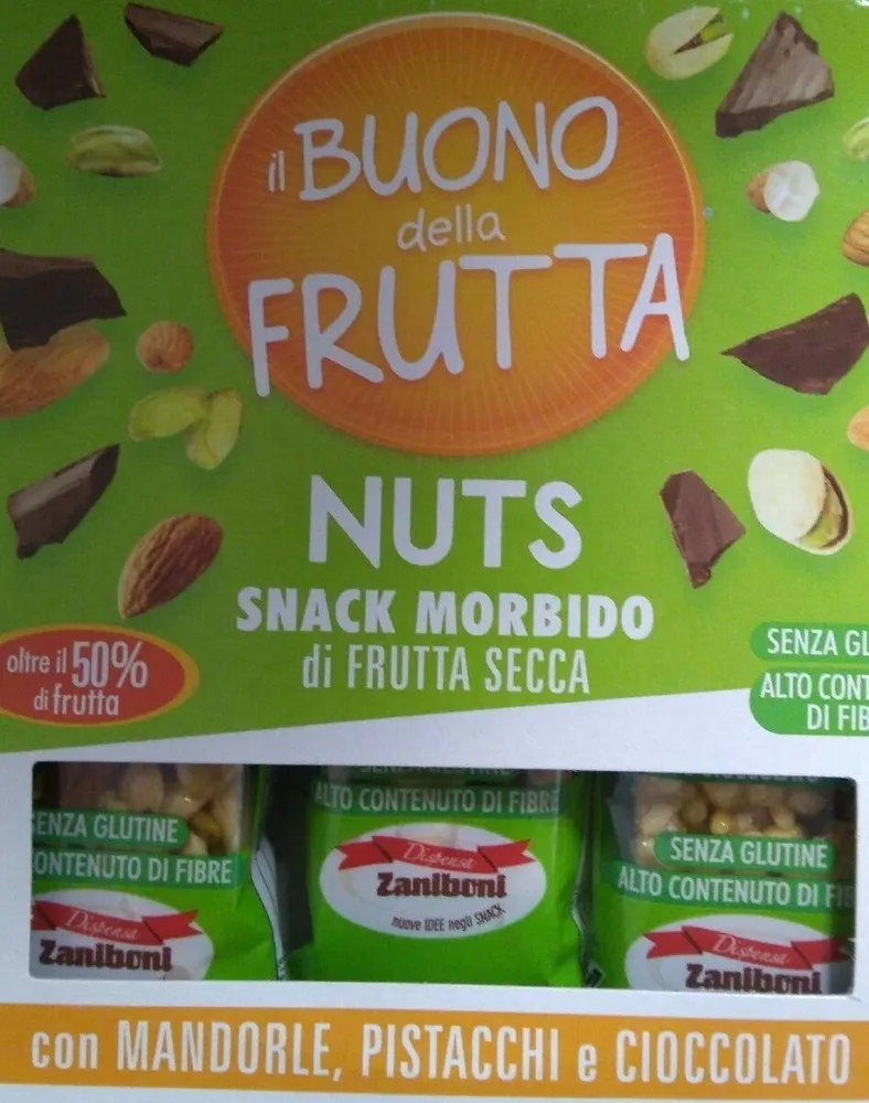 Snack morbido di frutta secca