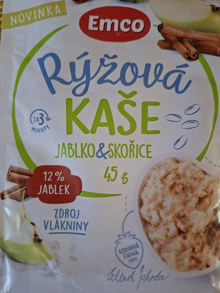 Rýžová kaše jablko a skořice