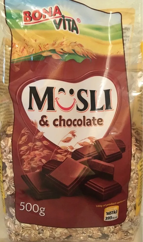 Musli and chocolate