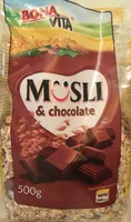 Musli and chocolate