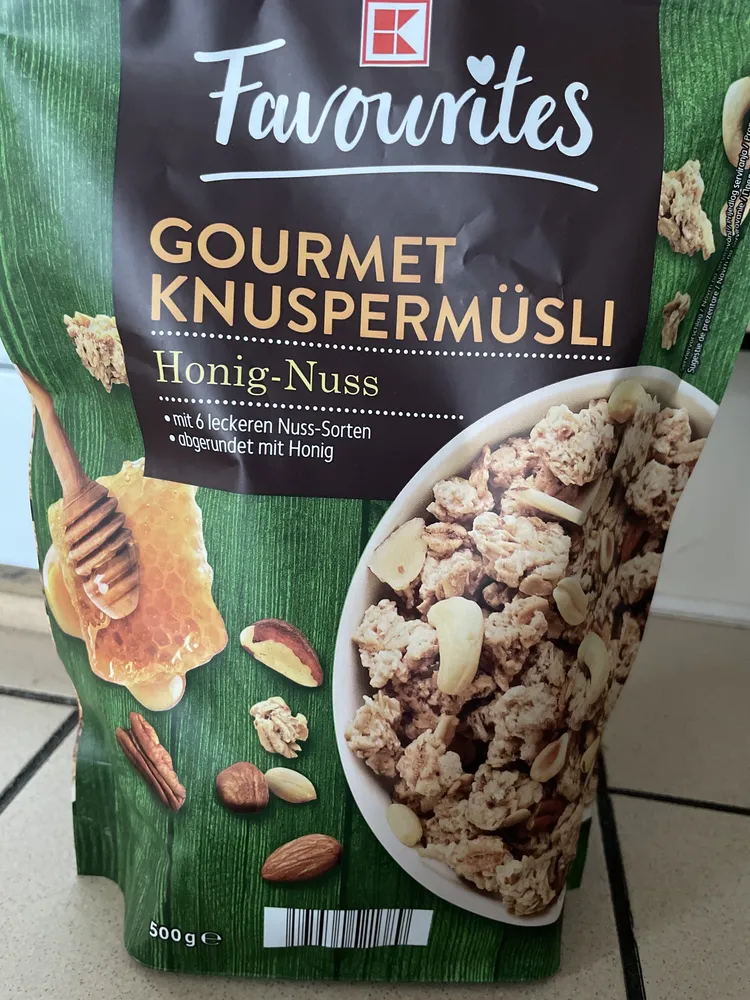 Gourmet Knuspermüsli Honig-Nuss