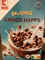 Knusprige Choco Happs mit 17 % Vollkorn