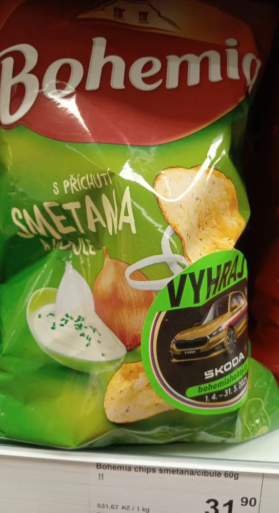 Chipsy Smetana A Cibule
