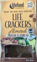 Life Crackers Almond protein flatbread