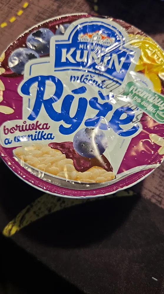Mléčná rýže borůvka a vanilka