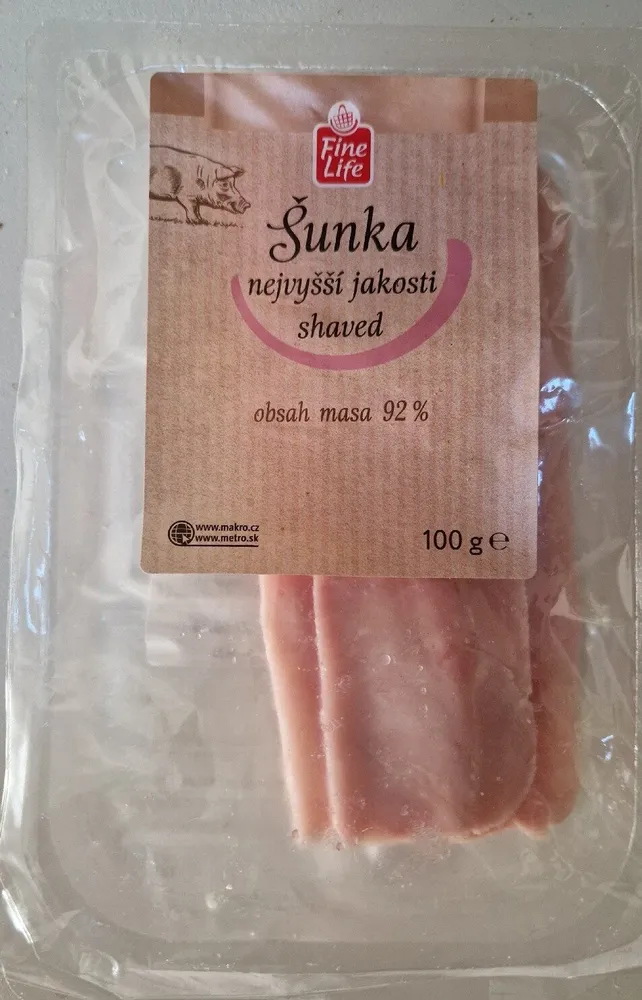 Ham Šunka nejvyšší jakosti 92%