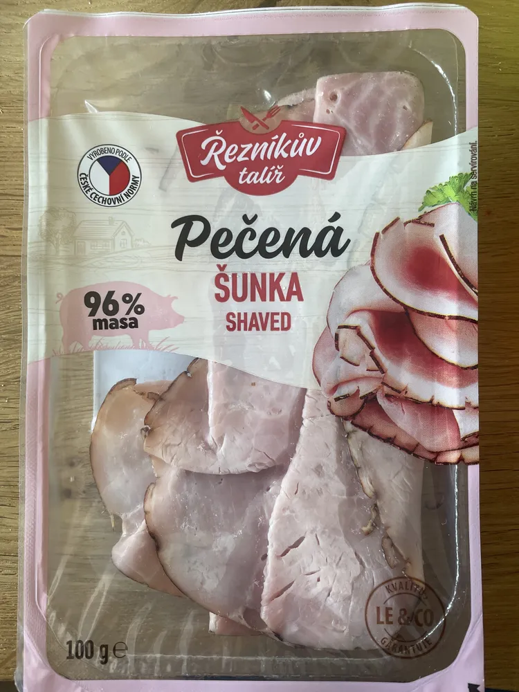 Pečená šunka shaved