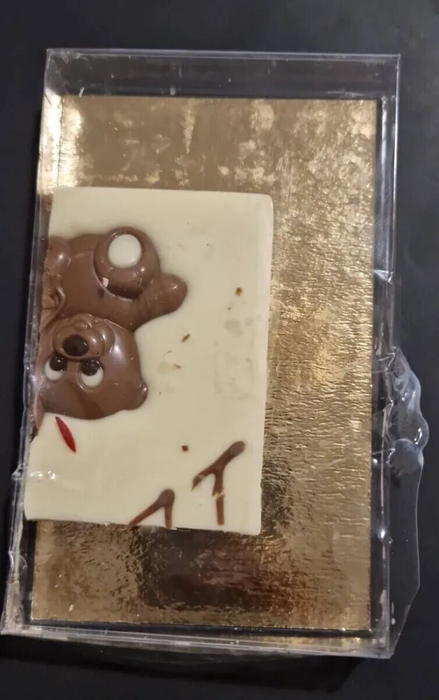 Tablette chocolat blanc (musé du chocolat)