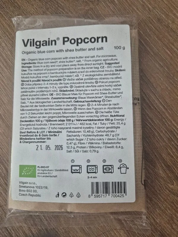 Popcorn blue corn