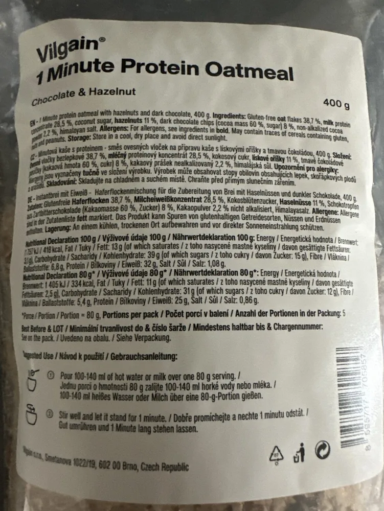 1 Minute Protein Oatmeal