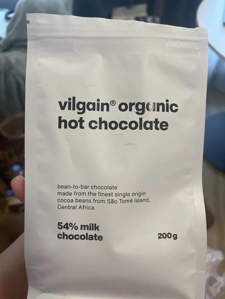 Organic hot chocolate