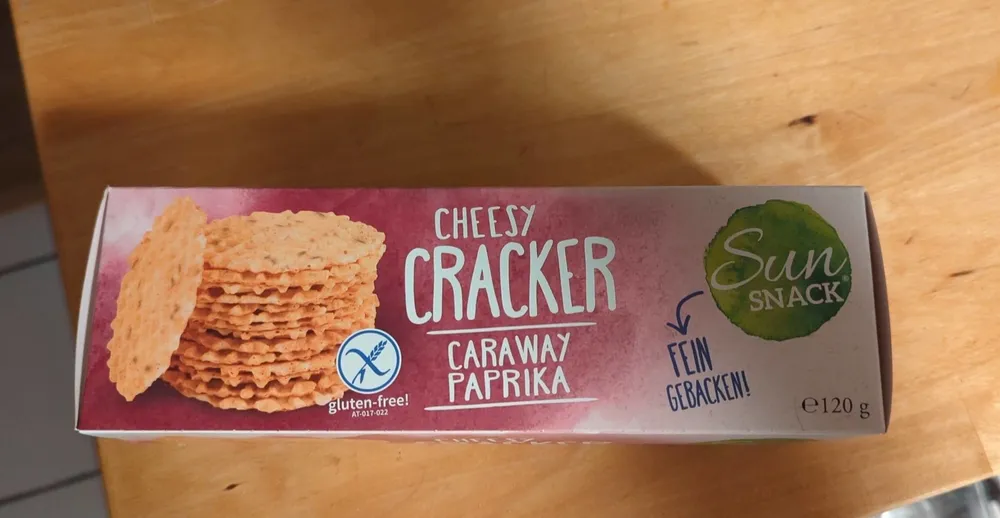 Cheesy cracker caraway paprika