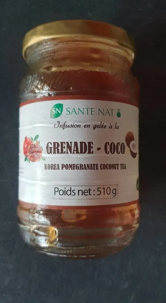Infusion en gelée à la Grenade-coco