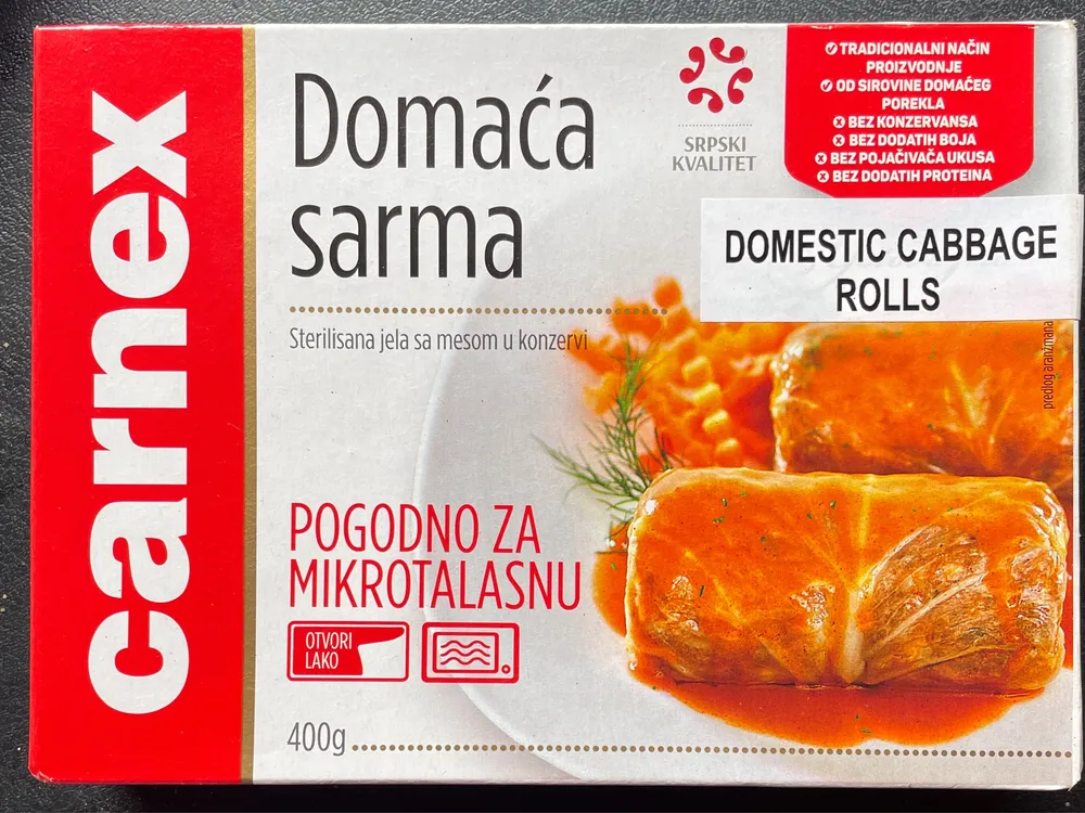 Domestic cabbage rolls