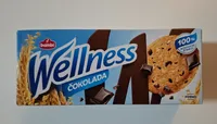 Whole-wheat biscuits with added vitamins and chocolate