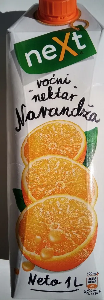 Voćni nektar narandža