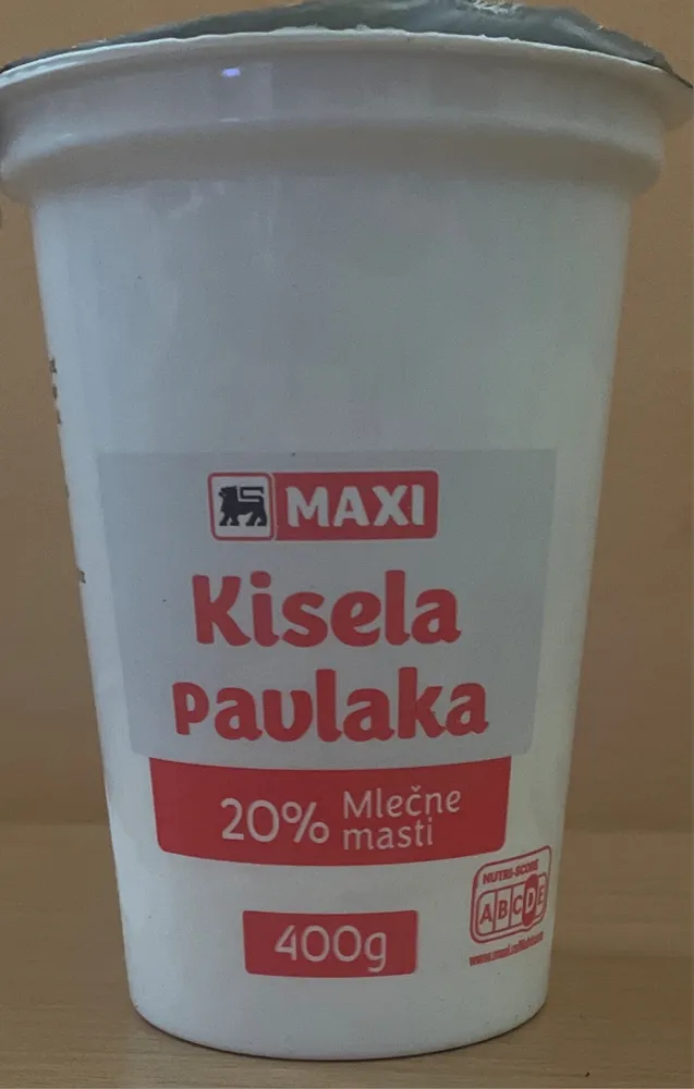 Kisela pavlaka 20% mlečne masti