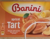 Apricot tart biscuit with butter